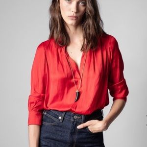 Zadig & Voltaire Touch satin blouse